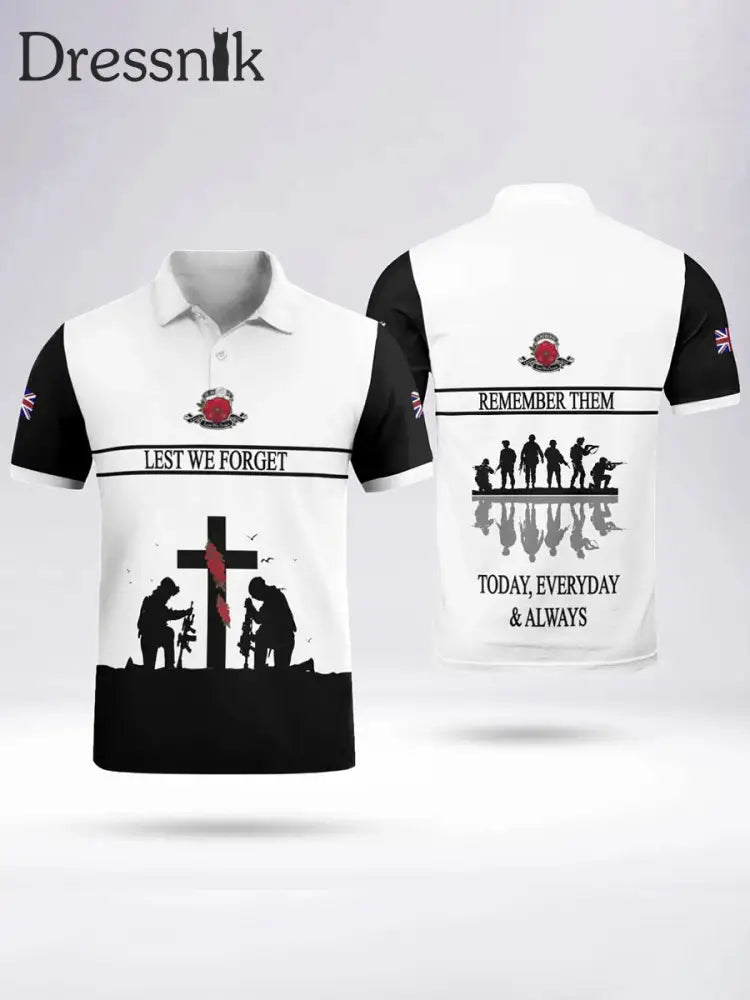 Herren-Polos hirt LEST WIR VERGESSEN Weiß / S
