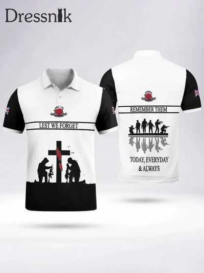 Herren-Polos hirt LEST WIR VERGESSEN Weiß / S