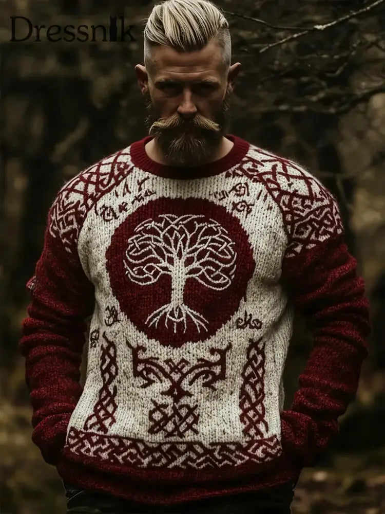 Herren Pullover im Viking-Stil als bild / S