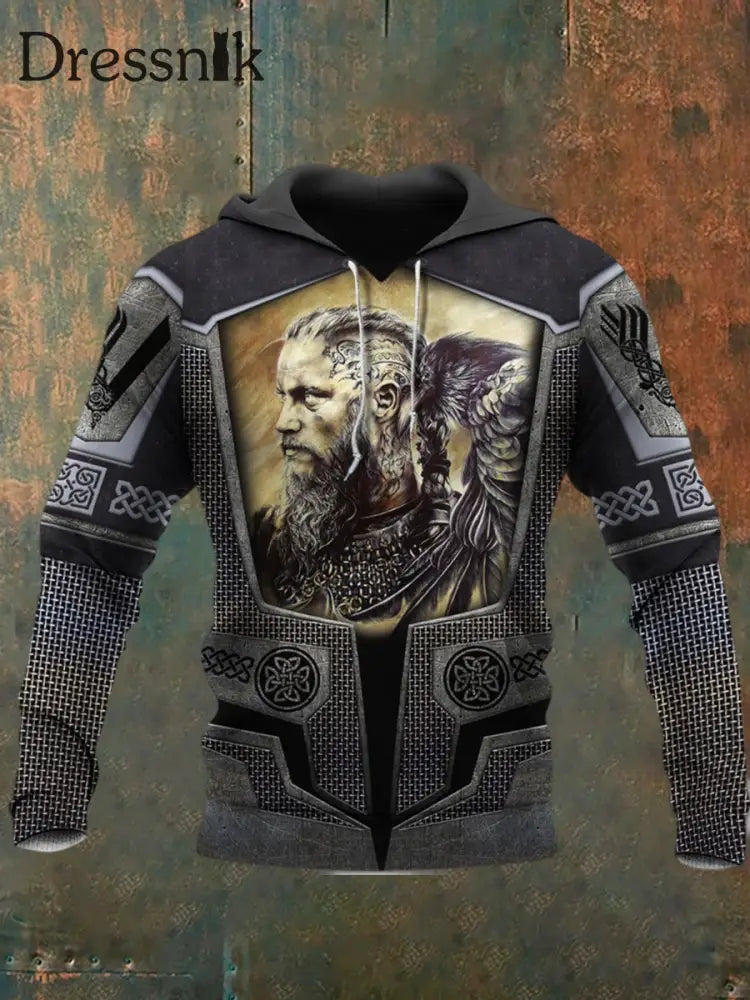 Herren Retro bedrucktes Casual Sweatshirt Stil 1 / M