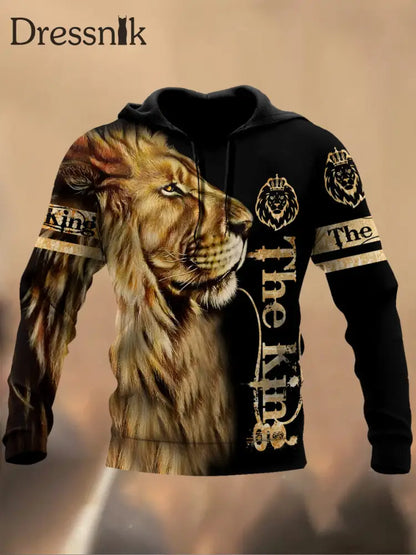 Herren Retro bedrucktes Casual Sweatshirt Stil 2 / M