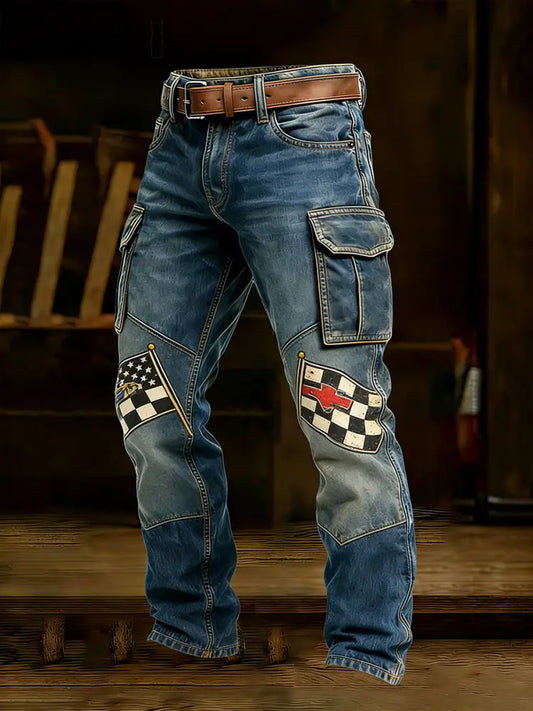 Herren Retro Business Style Freizeit hose A / S