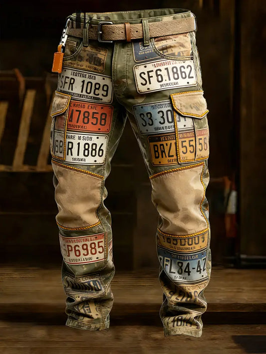 Herren Retro Business Style Freizeit hose A / S