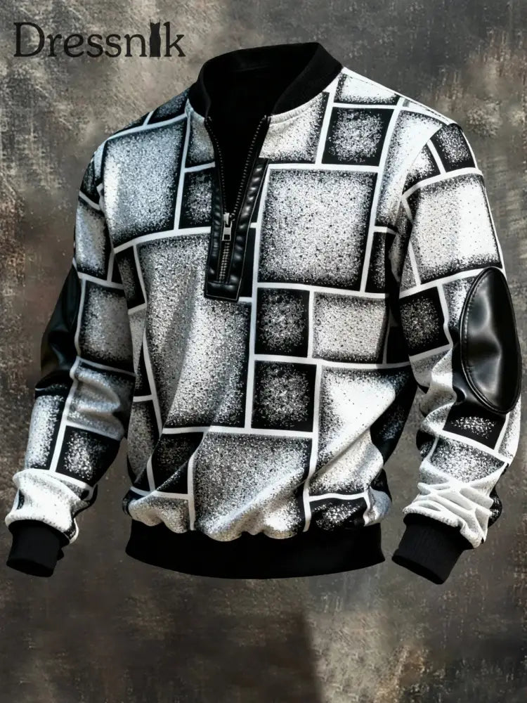 Herren Retro Casual Bedrucktes Sweatshirt als bild / S