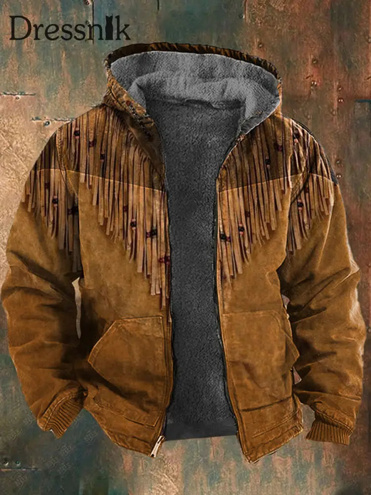 Herren Retro Country Western Kaschmir Gestrickte Bedruckte Reiß Verschluss Strickjacke Freizeit