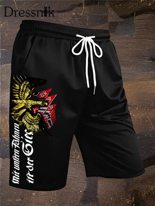 Herren Retro deutsche Kultur muster Freizeit shorts A / S