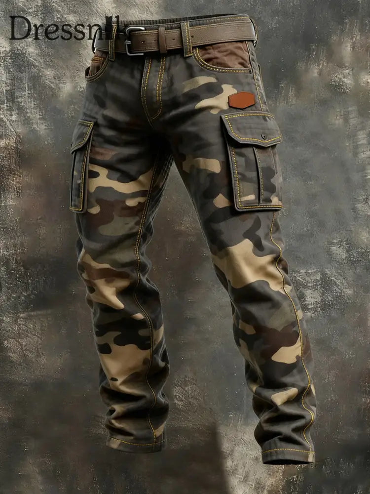 Herren Retro-Outdoor-Arbeits hosen als bild / S