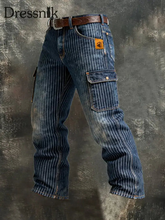 Herren Retro-Outdoor-Arbeits hosen als bild / S