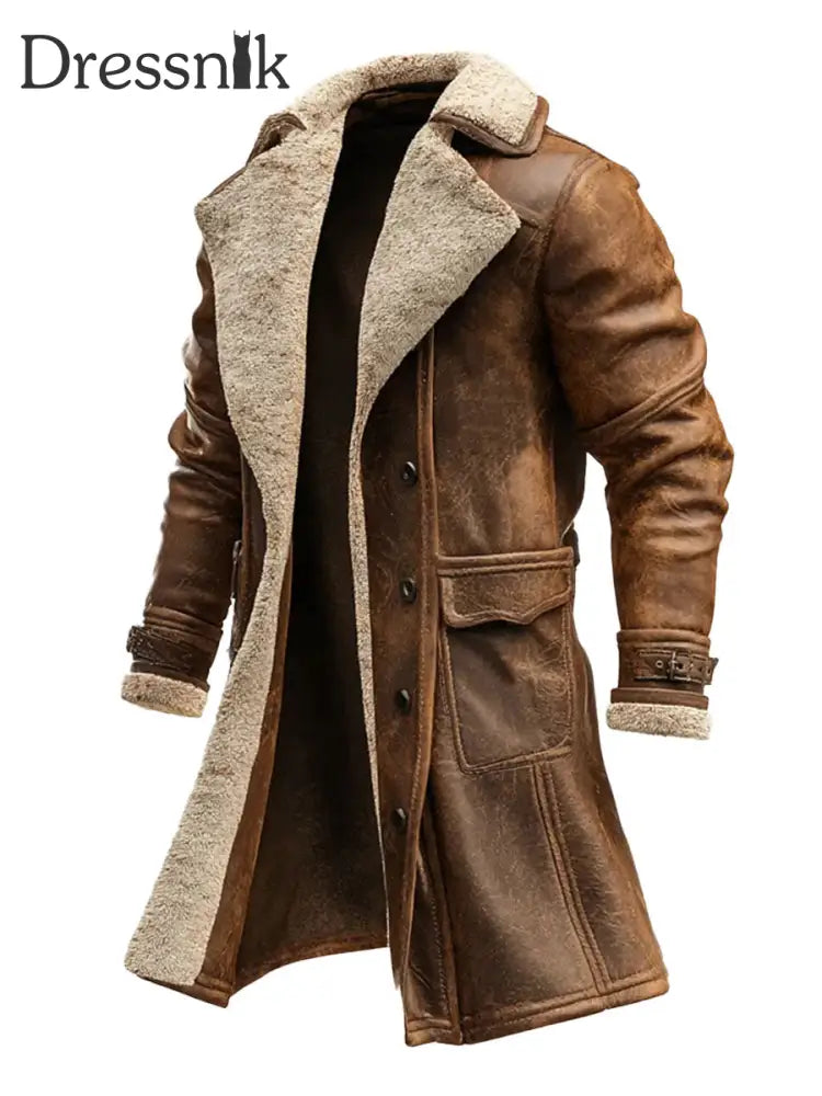 Herren Retro Plüsch Freizeit jacke