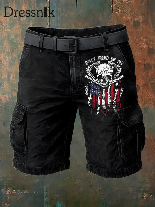 Herren Retro Punk Kunstdruck Freizeit shorts A / S