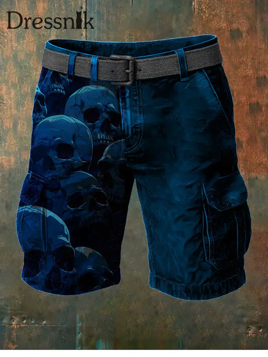 Herren Retro Punk Kunstdruck Freizeit shorts A / S