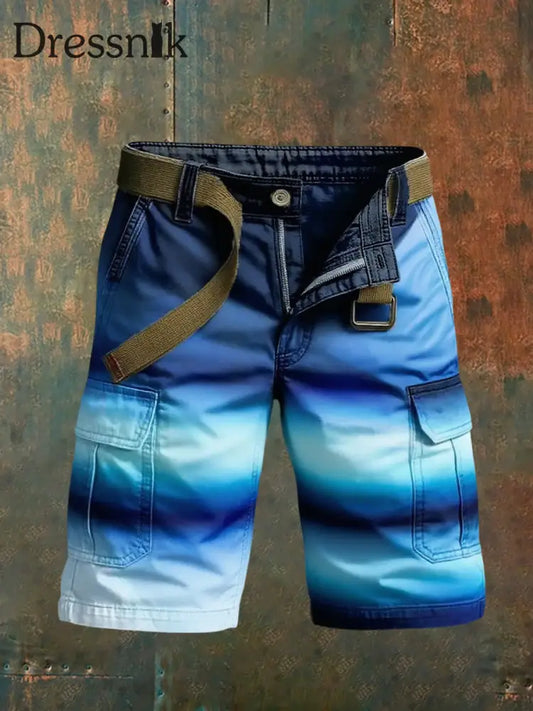 Herren Retro Urlaub Business Art Print Freizeit shorts A / S