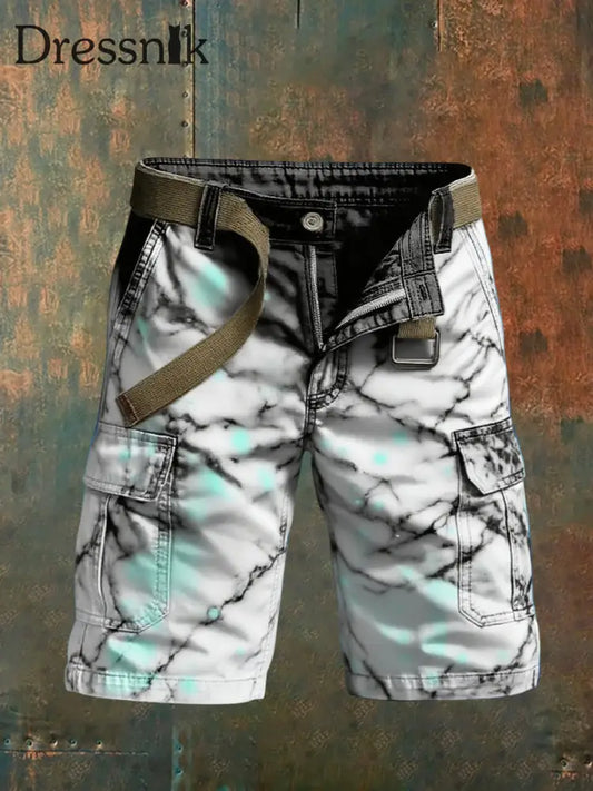 Herren Retro Urlaub Business Art Print Freizeit shorts A / S