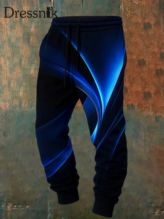 Herren Retro Urlaub Business Kunstdruck Freizeit Hose A / S