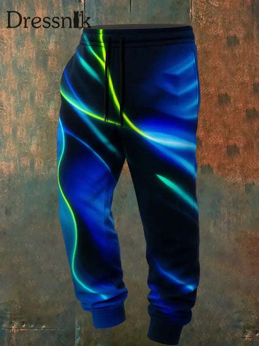 Herren Retro Urlaub Business Kunstdruck Freizeit Hose A / S