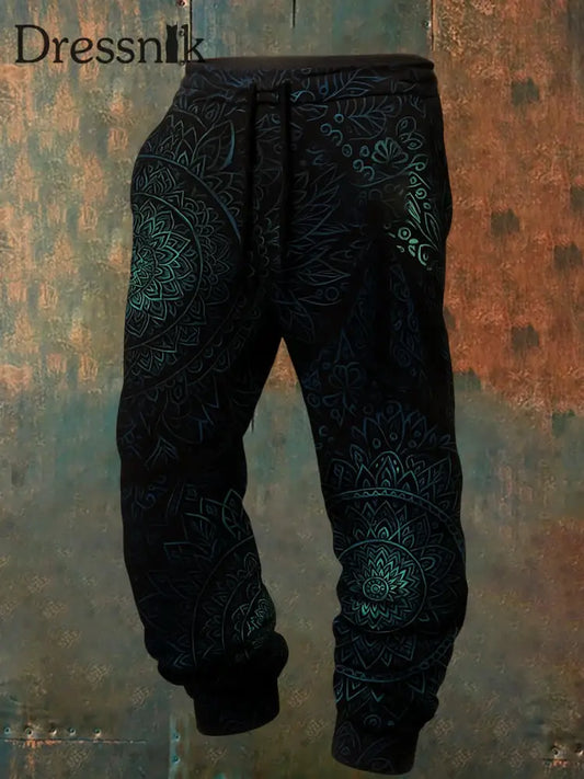 Herren Retro Urlaub Business Kunstdruck Freizeit Hose A / S