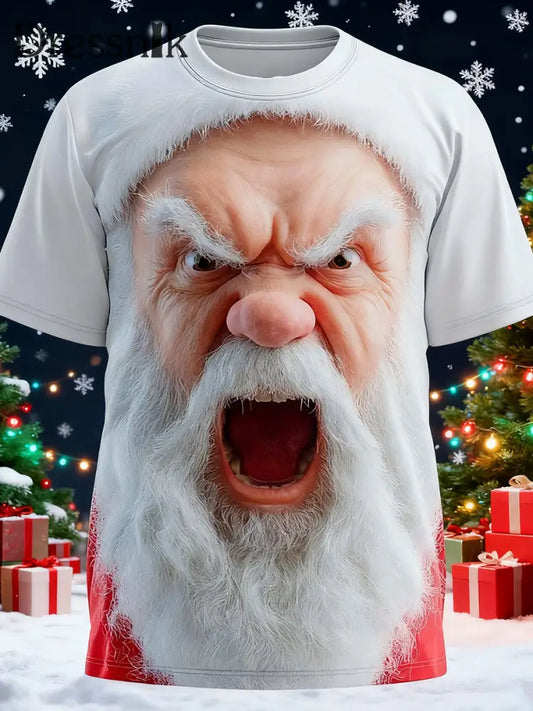 Herren Retro Weihnachten Weihnachts mann Bedrucktes T-Shirt als bild / S