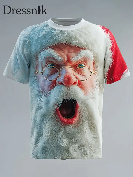 Herren Retro Weihnachten Weihnachts mann Bedrucktes T-Shirt als bild / S