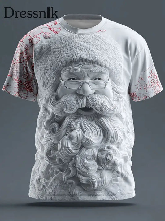 Herren Retro Weihnachten Weihnachts mann Bedrucktes T-Shirt als bild / S