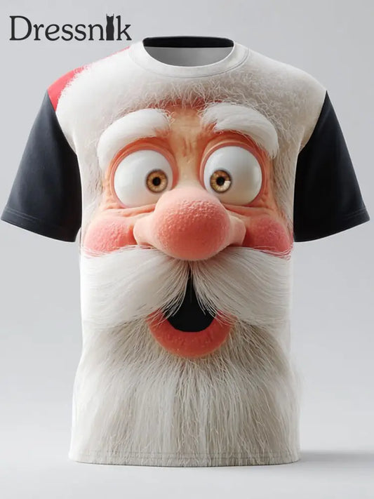 Herren Retro Weihnachten Weihnachts mann Bedrucktes T-Shirt als bild / S