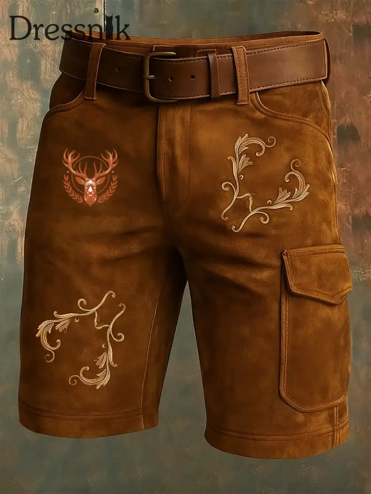 Herren Retro Western Casual Gedenk shorts A / S