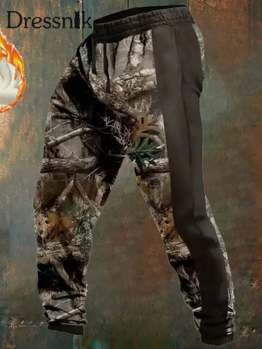 Herren Retro Western Print Lose Freizeit hosen A / S