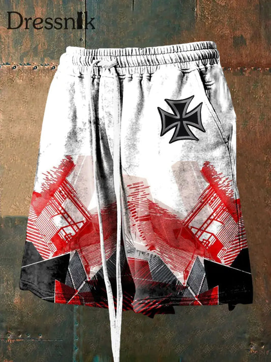 Herren-Shorts mit Kreuz druck Iorn als bild / S