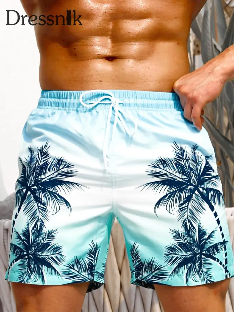 Herren Strand-Shorts im hawaiian ischen Kunstdruck im Urlaubs stil A / S