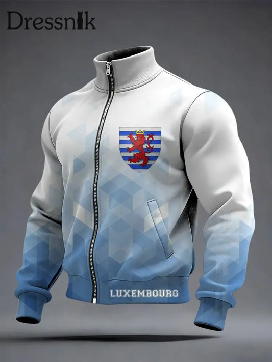 Herren Styli sche Steigung luxemburg ische Crest Jacke mehrfarbig / S