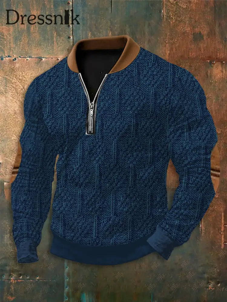 Herren Sweatshirt im westlichen Stil lässig als bild / S