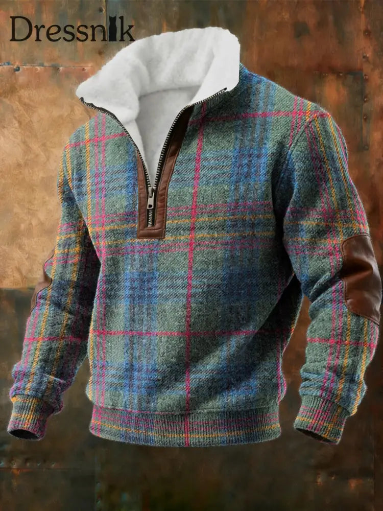 Herren-Sweatshirt mit geometrischer Kunst mit Fleece ausgekleidet als bild / S