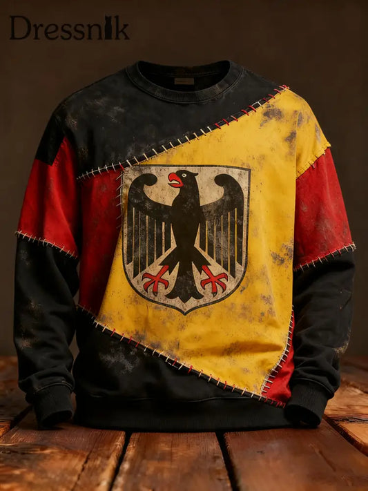 Herren Sweatshirt mit Rundhals ausschnitt Deutschland Design als bild / S