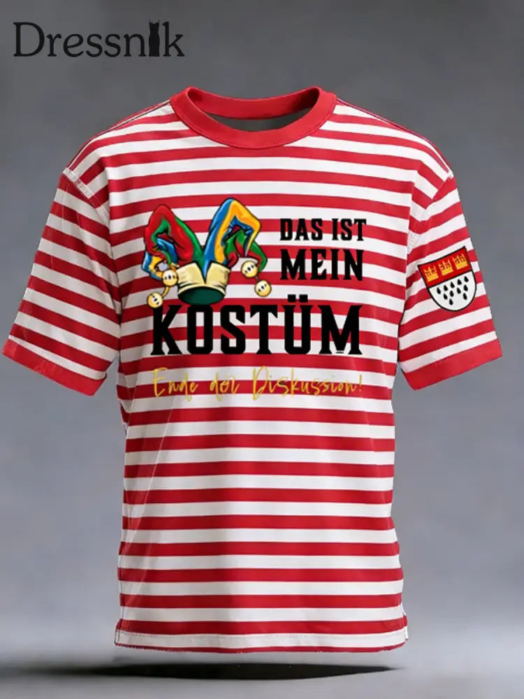 Herren-T-Shirt Kölner Karneval Rot / S
