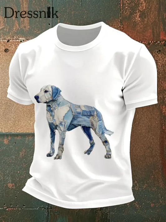 Herren-T-Shirt Labrador Weiß / S