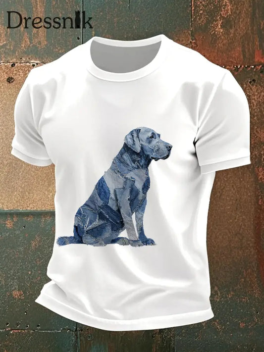 Herren-T-Shirt Labrador Weiß / S
