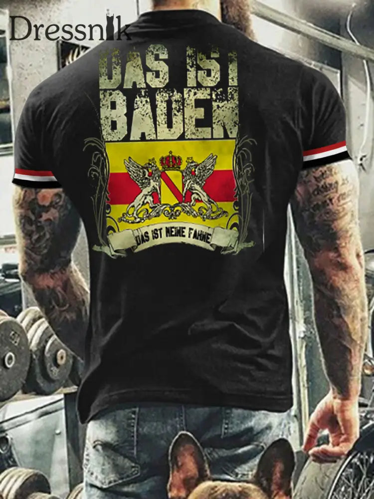 Herren T-Shirt Meine Fahne Baden
