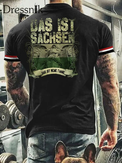 Herren T-Shirt Meine Fahne Sachsen