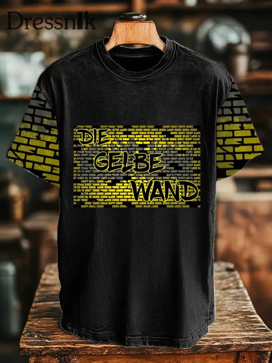 Herren-T-Shirt mit kurzen Ärmeln Schwarz / S