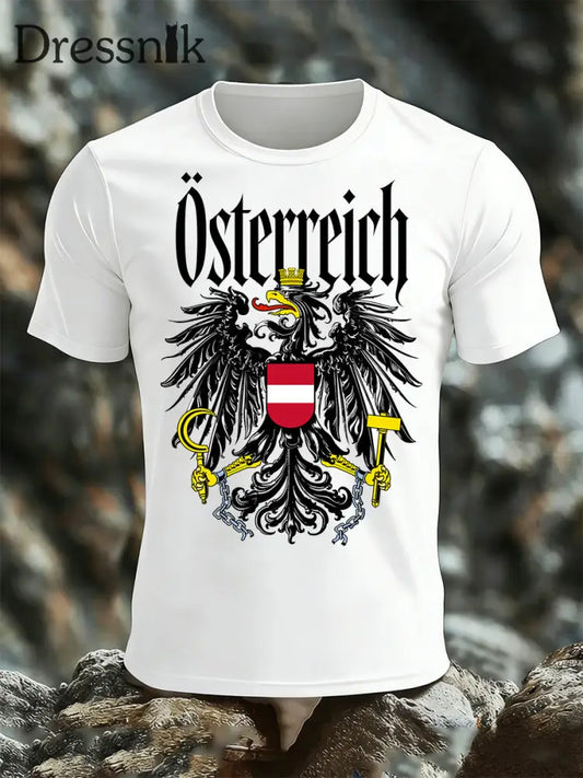 Herren T-Shirt mit österreichisch inspirierten Print A / S
