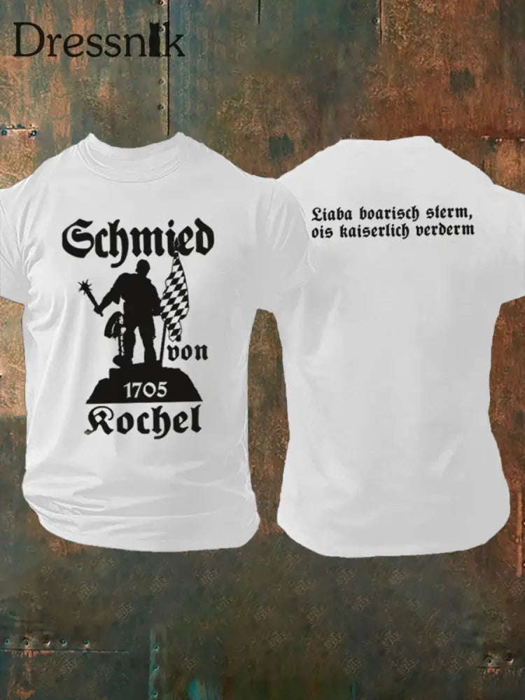 Herren-T-Shirt Schmied von Kochel Weiß / S