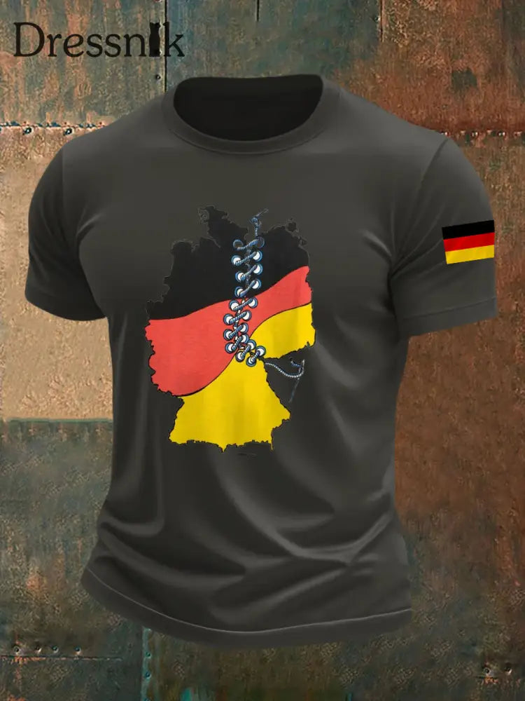 Herren Tag der Deutschen Einheit T-Shirt Dunkelgrau / S