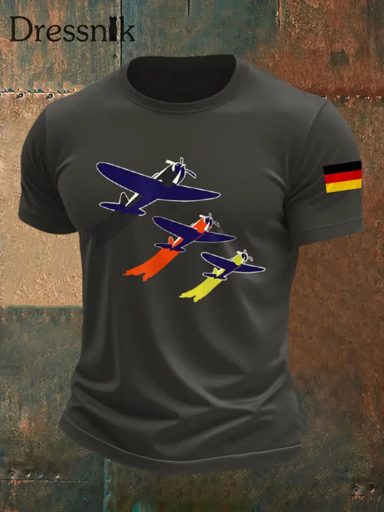 Herren Tag der Deutschen Einheit T-Shirt Dunkelgrau / S