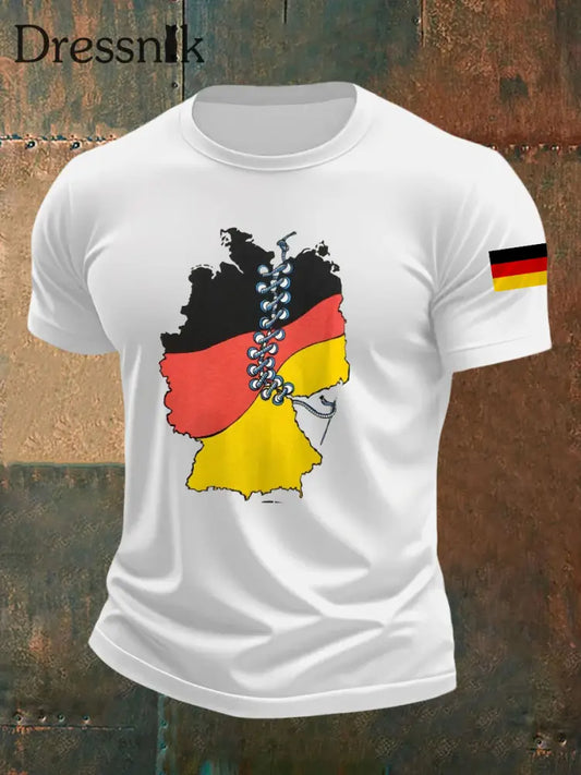 Herren Tag der Deutschen Einheit T-Shirt Weiß / S