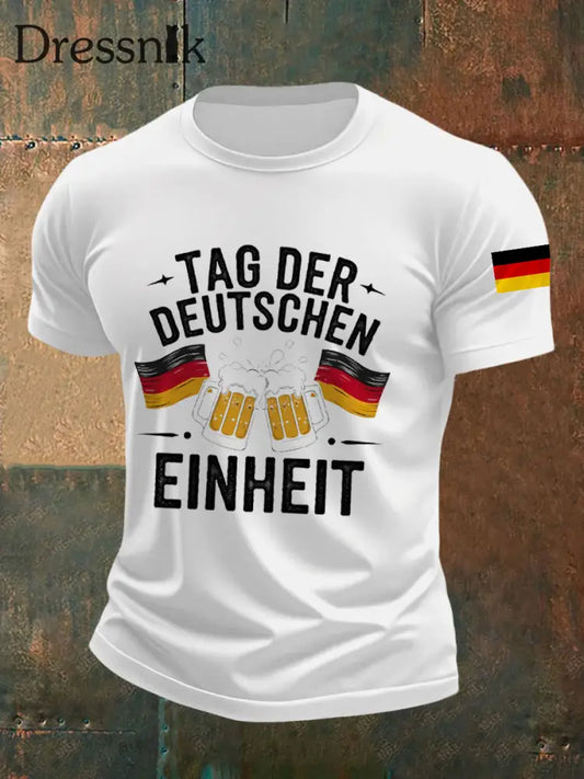 Herren Tag der Deutschen Einheit T-Shirt Weiß / S
