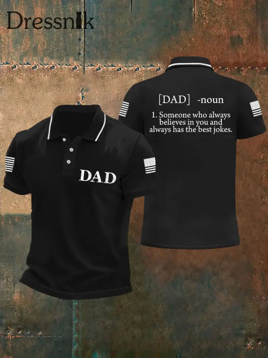 Herren Vatertag Daddy’s Definition Tops Schwarz / S