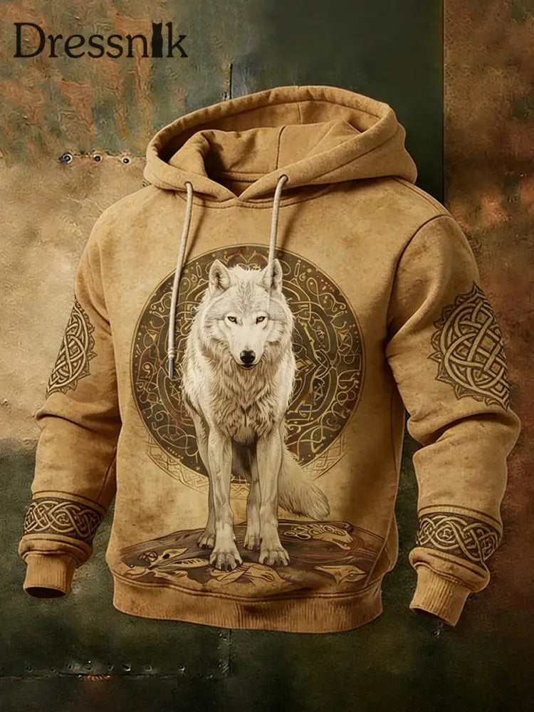 Herren Viking Hoodie Khaki / S