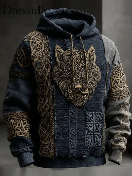 Herren Viking Hoodie Marineblau / S