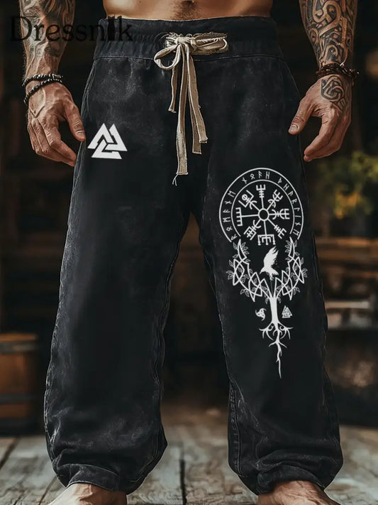 Herren Viking Hosen Schwarz / S
