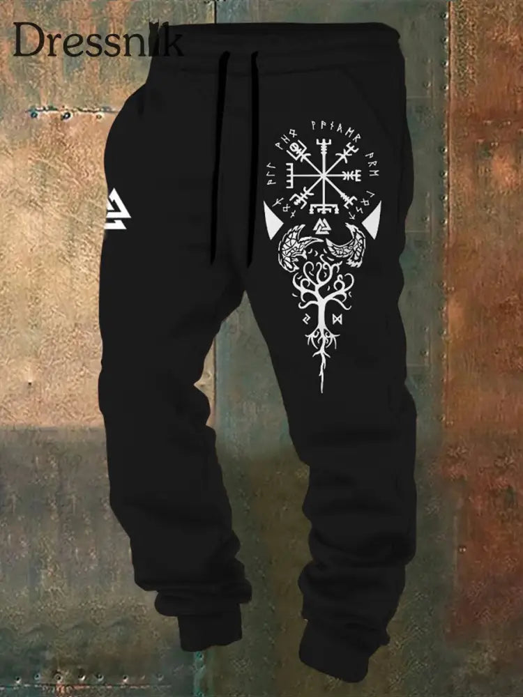 Herren Viking Hosen Schwarz / S