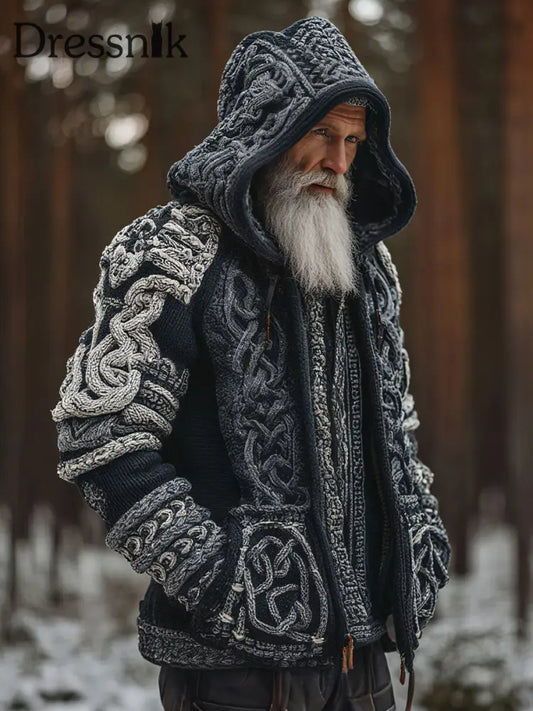 Herren Viking Kapuzen jacke als bild / S